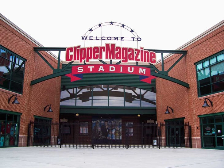 Lancaster Top Place to Retire- Clipper Magazine Stadium Entrance