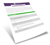 Senior Community Evaluation Checklist Senior Community Evaluation Checklist