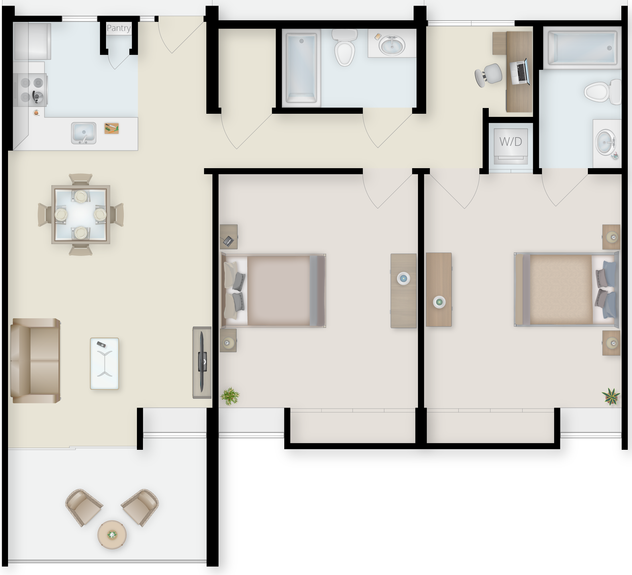 CV_IL-Apts_2BRDeluxe_2b2bDen_1050-1150_staged