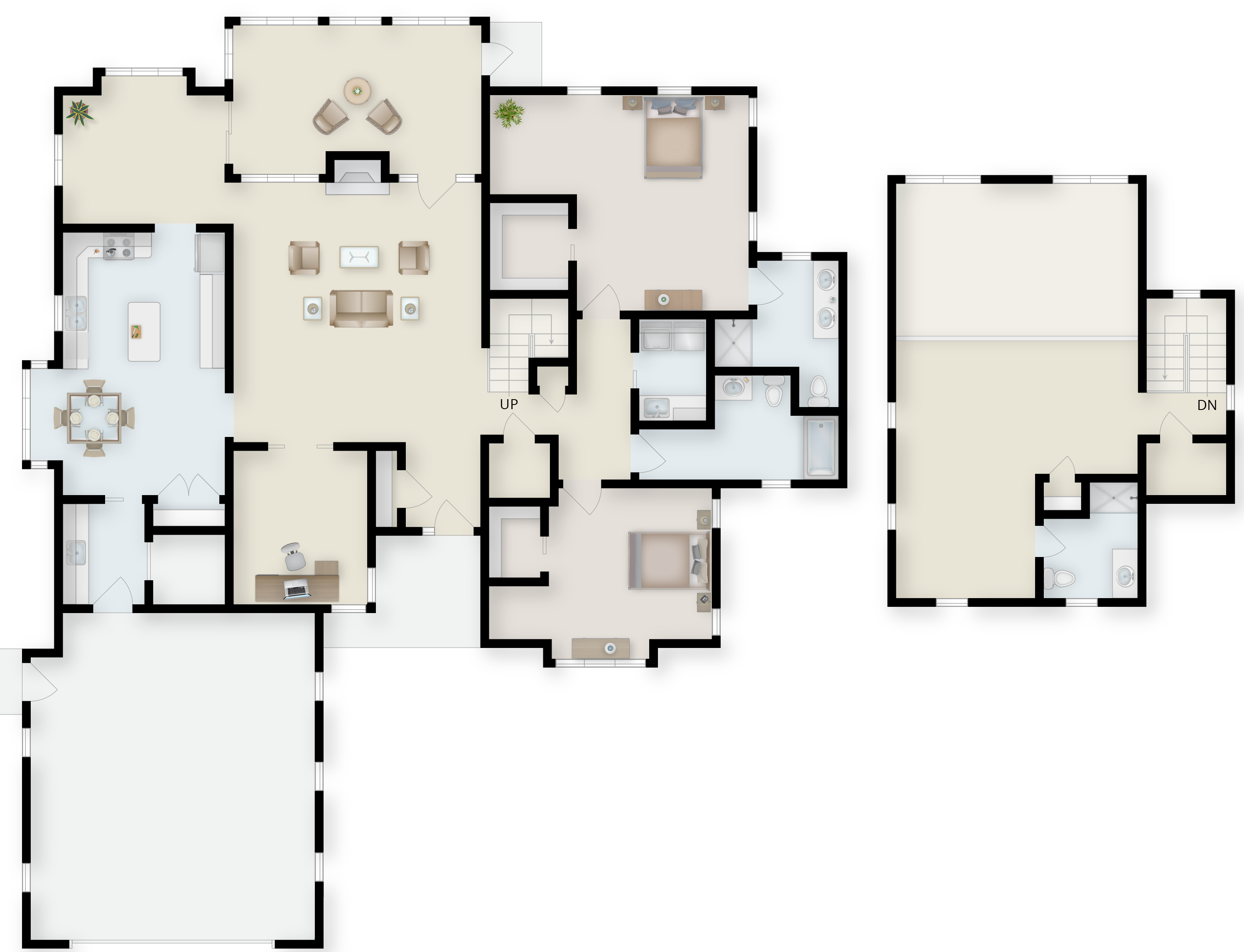 GRV_IL-Lodges_Tioga_2b3bLoftDen_2300_staged