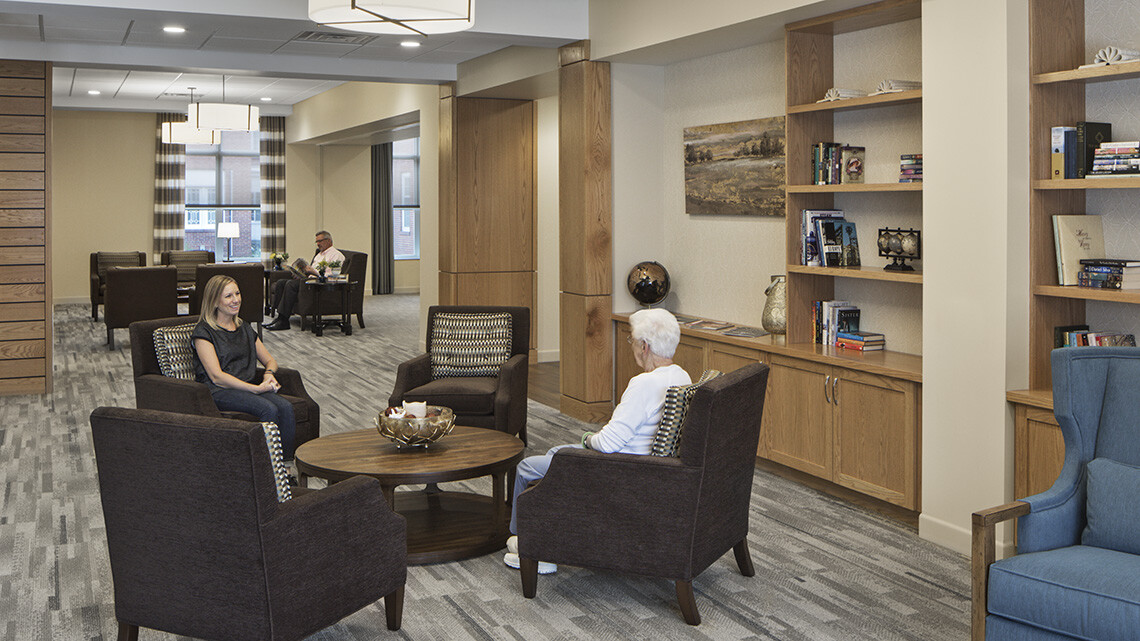 Inglenook at Presbyterian Village_Int Lobby 2 w People_Copyright Andrew Rugge Courtesy Perkins Eastman-1