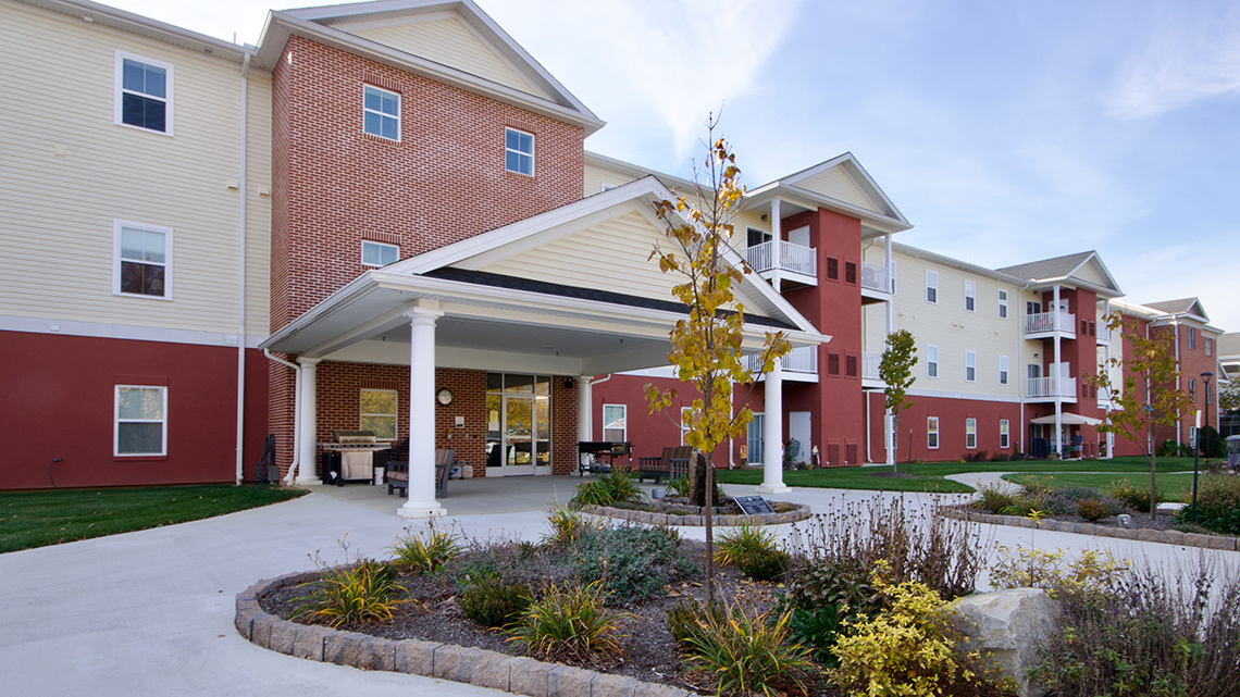 Exterior of Quincy Village's campus