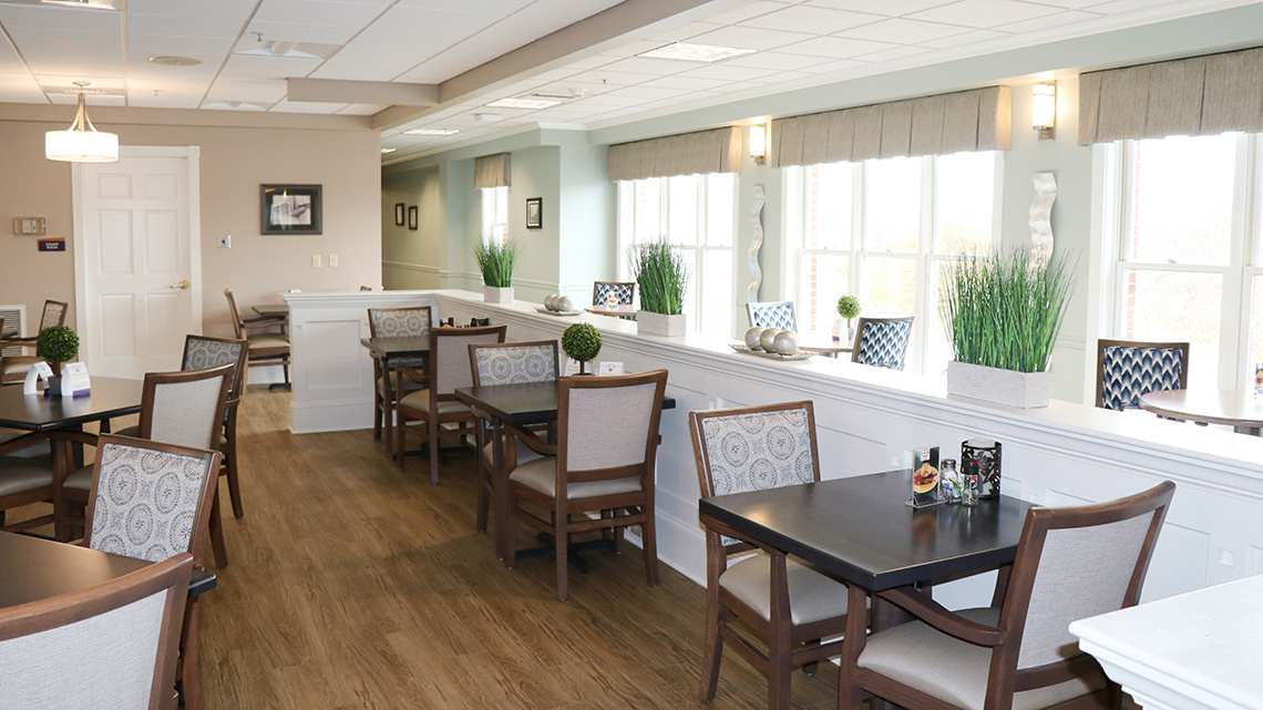 Dining options at Quincy Village