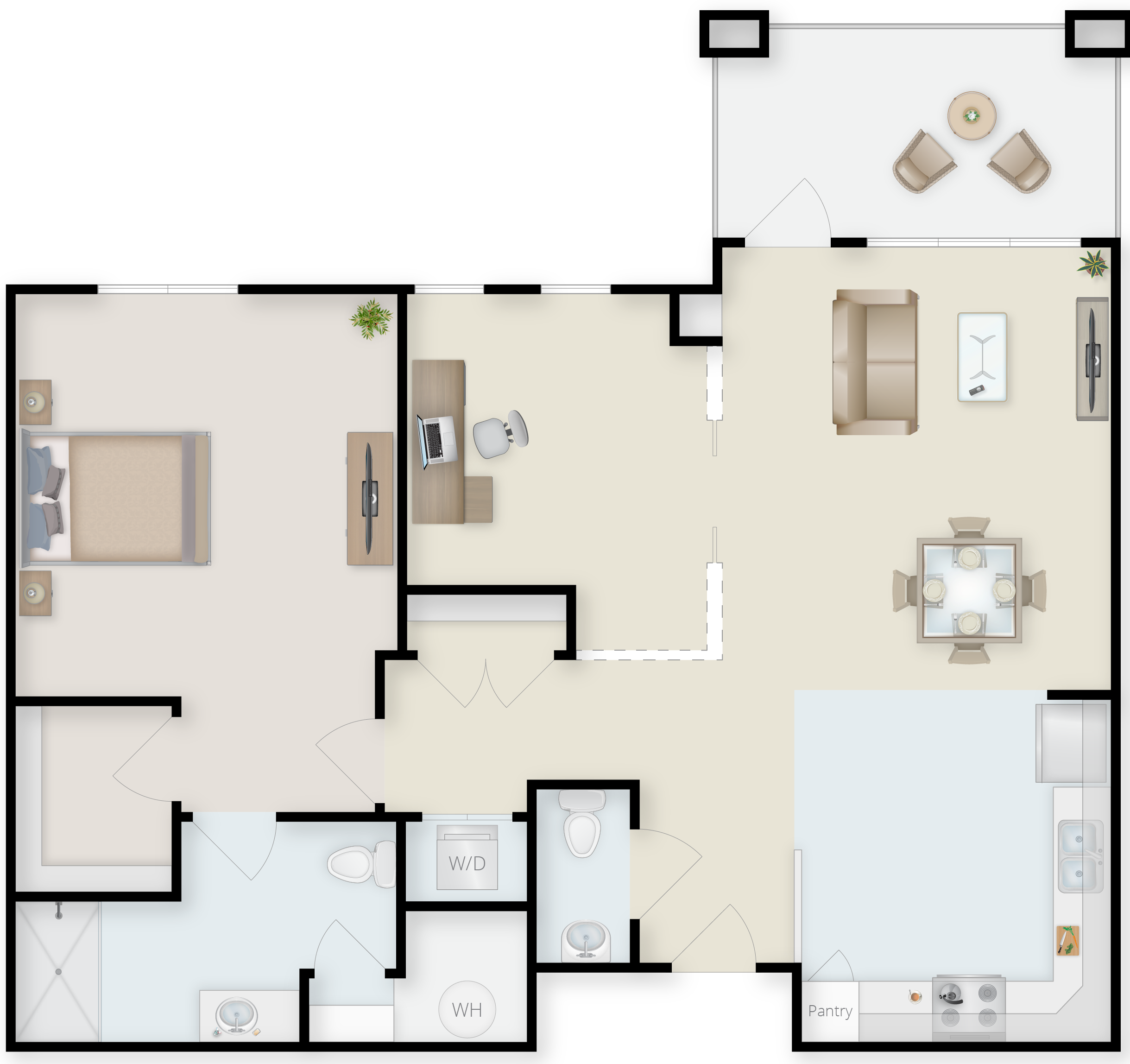 LC_IL-Apts_1BR_1b1.5bDen_1000_staged