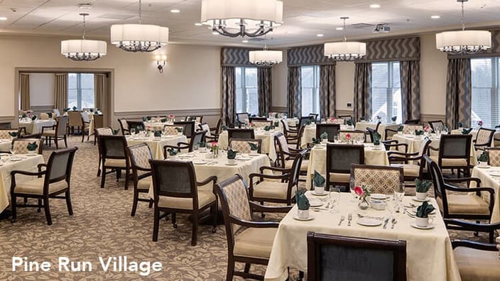 Formal Dining at Pine Run Village Retirement Community (1)
