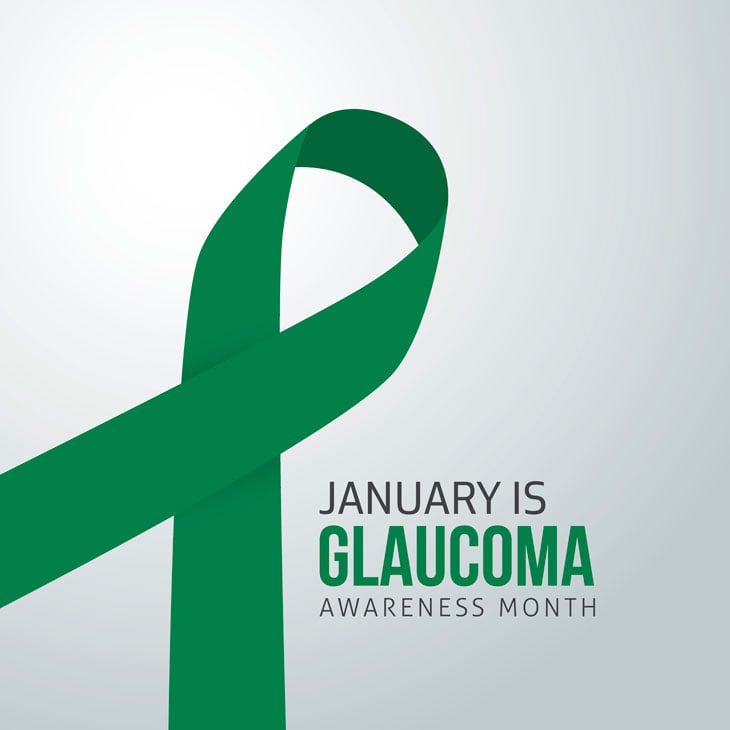 Glaucoma Awareness Month Ribbon