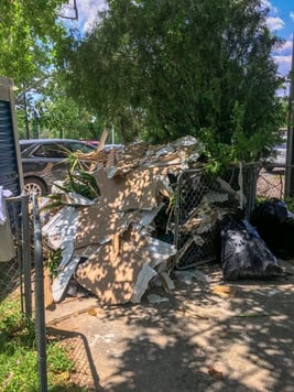 Hurricane Harvey Pile of Debris