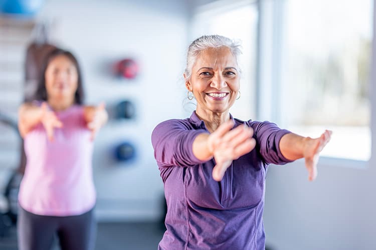 Older Adult balancing exercies