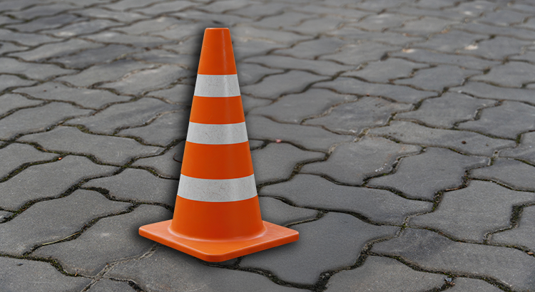 Orange Safety cone 2
