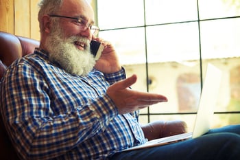 seniors on cell phones