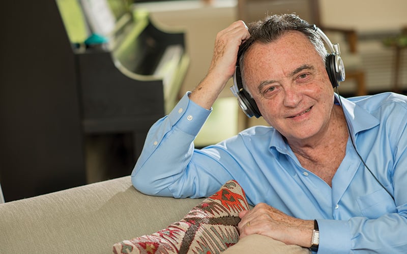 Man Listening to Headphones