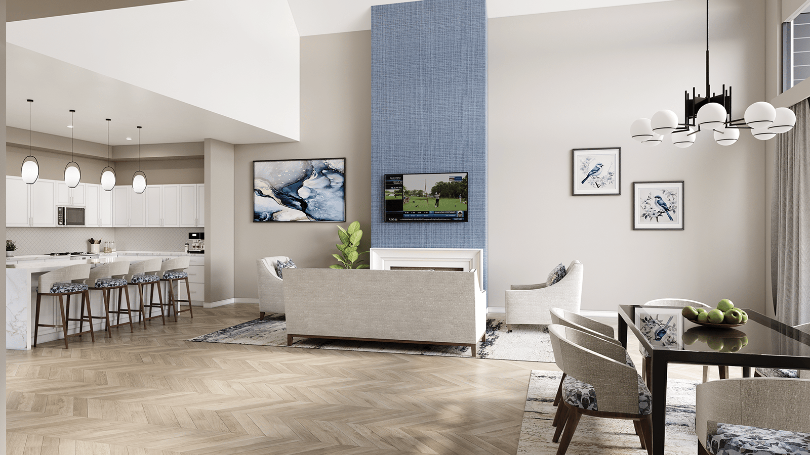 Kitchen/Living Room Plus (Extended Ceiling)