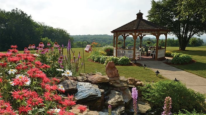 Scenic Gazebo at St Andrews Vilage retirement community