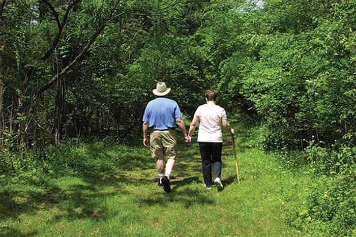 Senior Couple walking