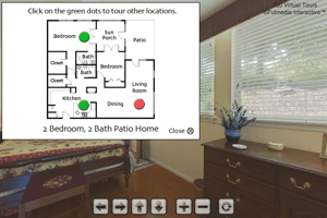 Patio Home Bedroom  | Glen Meadows Virtual Tour