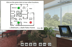 Patio Home Living Room  | Glen Meadows Virtual Tour