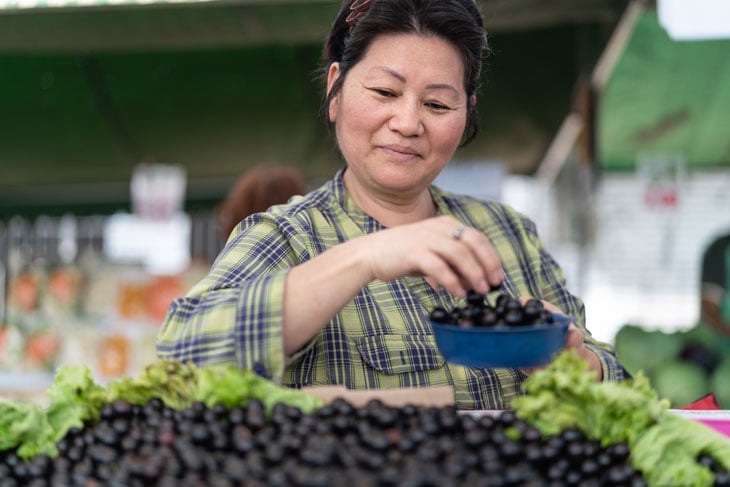 senior-woman-shopping-at-farmers-market-lehigh-valley-pa