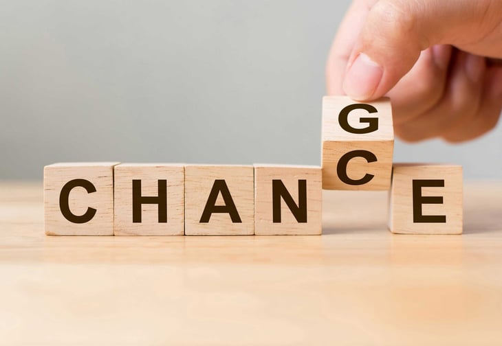 Change Brings Chance Wooden Blocks